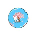 floral bunnies Hat Clip Ball Marker