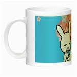 floral bunnies Night Luminous Mug