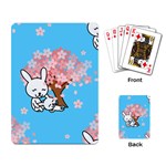 floral bunnies Playing Cards Single Design