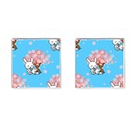 floral bunnies Cufflinks (Square)