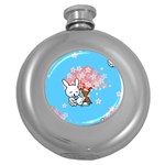 floral bunnies Hip Flask (5 oz)