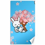 floral bunnies Canvas 40  x 72 