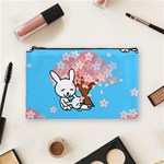 floral bunnies Cosmetic Bag (Medium)