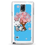 floral bunnies Samsung Galaxy Note 4 Case (White)