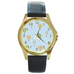 kids-toys129a Round Gold Metal Watch