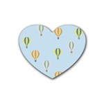 kids-toys129a Rubber Heart Coaster (4 pack)