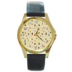 kids-toys040a Round Gold Metal Watch