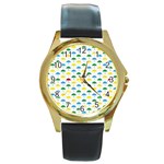 kids-toys036a Round Gold Metal Watch