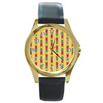 kids-toys012b Round Gold Metal Watch