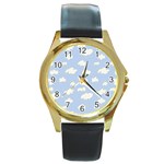 kids-toys022a Round Gold Metal Watch