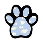 kids-toys022a Magnet (Paw Print)