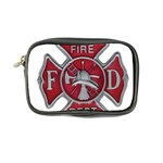 Red Fire Department Cross Coin Purse