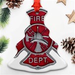 Red Fire Department Cross Ornament (Christmas Tree) 