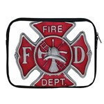 Red Fire Department Cross Apple iPad Zipper Case