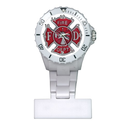 Red Fire Department Cross Plastic Nurses Watch from ArtsNow.com Front