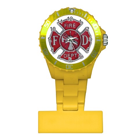 Red Fire Department Cross Plastic Nurses Watch from ArtsNow.com Front