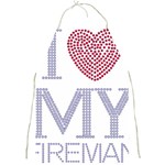 I Love My Fireman Full Print Apron