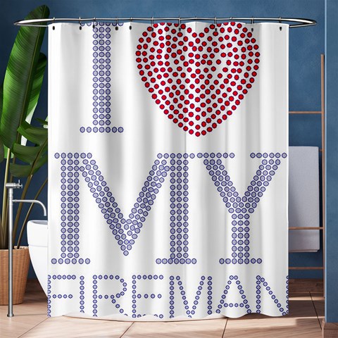 I Love My Fireman Shower Curtain 60  x 72  (Medium) from ArtsNow.com 60 x72  Curtain