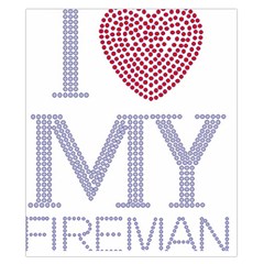 I Love My Fireman Duvet Cover Double Side (California King Size) from ArtsNow.com Front