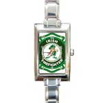 Irish Firefighter Rectangle Italian Charm Watch