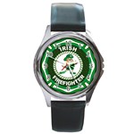 Irish Firefighter Round Metal Watch