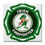 Irish Firefighter Tile Coaster