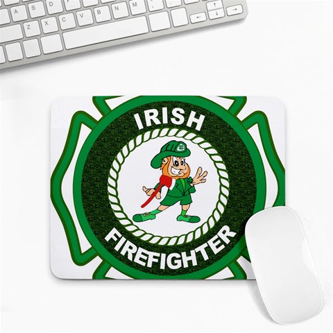 Irish Firefighter Small Mousepad from ArtsNow.com Front