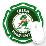 Irish Firefighter Round Mousepad