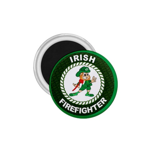 Irish Firefighter 1.75  Magnet from ArtsNow.com Front