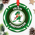 Irish Firefighter Ornament (Round)