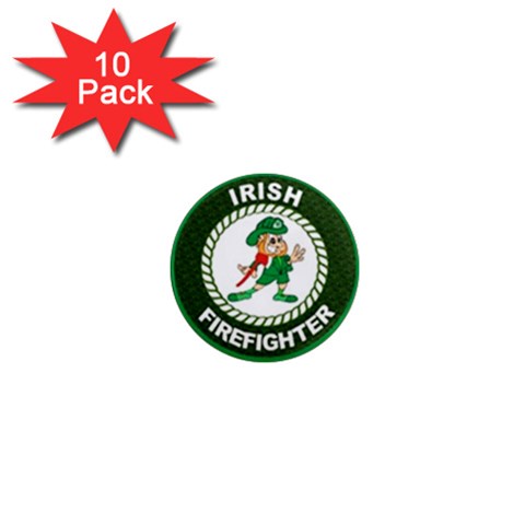 Irish Firefighter 1  Mini Magnet (10 pack)  from ArtsNow.com Front