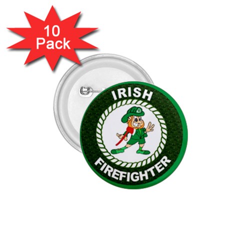 Irish Firefighter 1.75  Button (10 pack)  from ArtsNow.com Front