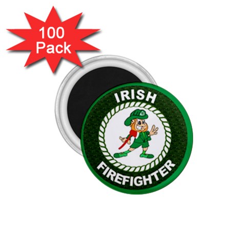 Irish Firefighter 1.75  Magnet (100 pack)  from ArtsNow.com Front