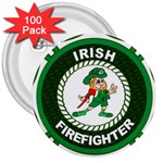 Irish Firefighter 3  Button (100 pack)