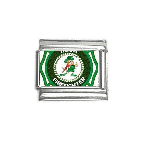 Irish Firefighter Italian Charm (9mm) from ArtsNow.com Front