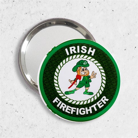 Irish Firefighter 2.25  Handbag Mirror from ArtsNow.com Front