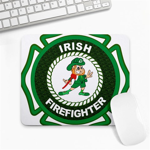 Irish Firefighter Large Mousepad from ArtsNow.com Front