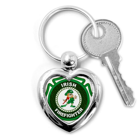 Irish Firefighter Key Chain (Heart) from ArtsNow.com Front