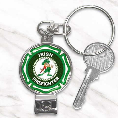 Irish Firefighter Nail Clippers Key Chain from ArtsNow.com Front