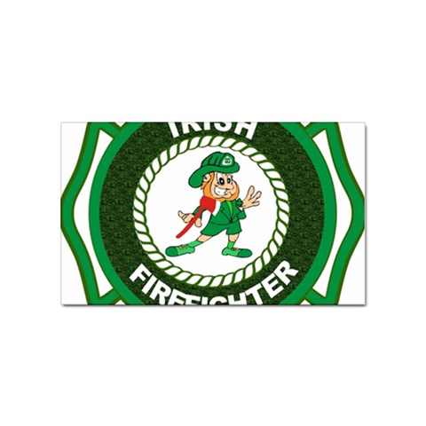 Irish Firefighter Sticker (Rectangular) from ArtsNow.com Front