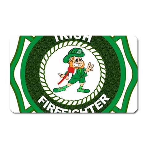 Irish Firefighter Magnet (Rectangular) from ArtsNow.com Front