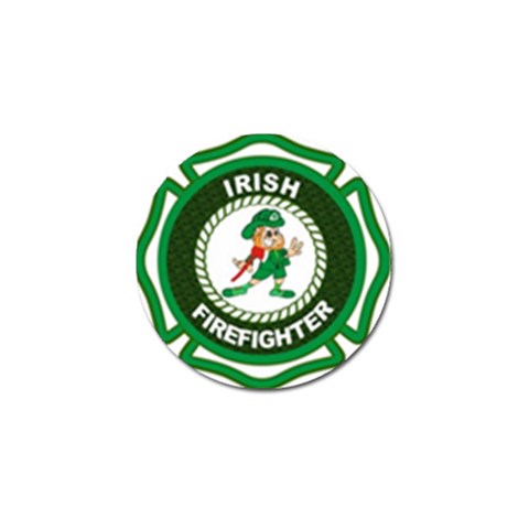 Irish Firefighter Golf Ball Marker from ArtsNow.com Front