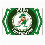 Irish Firefighter Postcard 5  x 7 