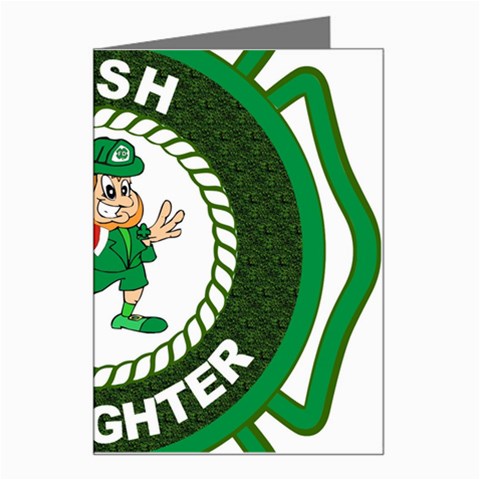 Irish Firefighter Greeting Card from ArtsNow.com Left