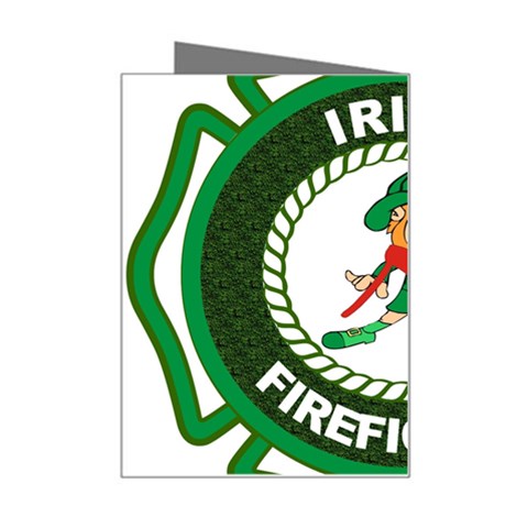 Irish Firefighter Mini Greeting Card from ArtsNow.com Right