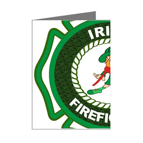 Irish Firefighter Mini Greeting Cards (Pkg of 8) from ArtsNow.com Right