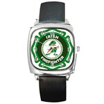 Irish Firefighter Square Metal Watch