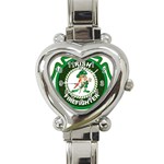 Irish Firefighter Heart Italian Charm Watch