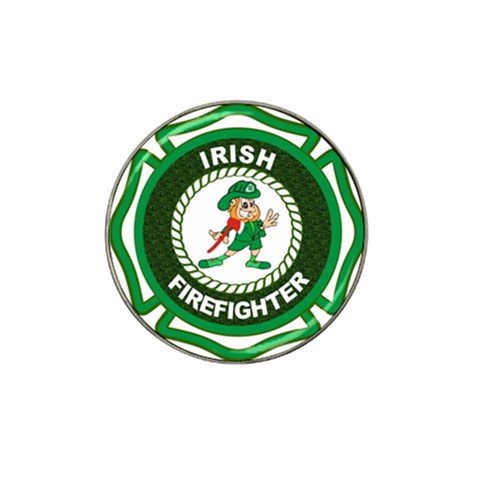 Irish Firefighter Hat Clip Ball Marker from ArtsNow.com Front