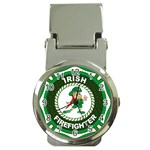 Irish Firefighter Money Clip Watch